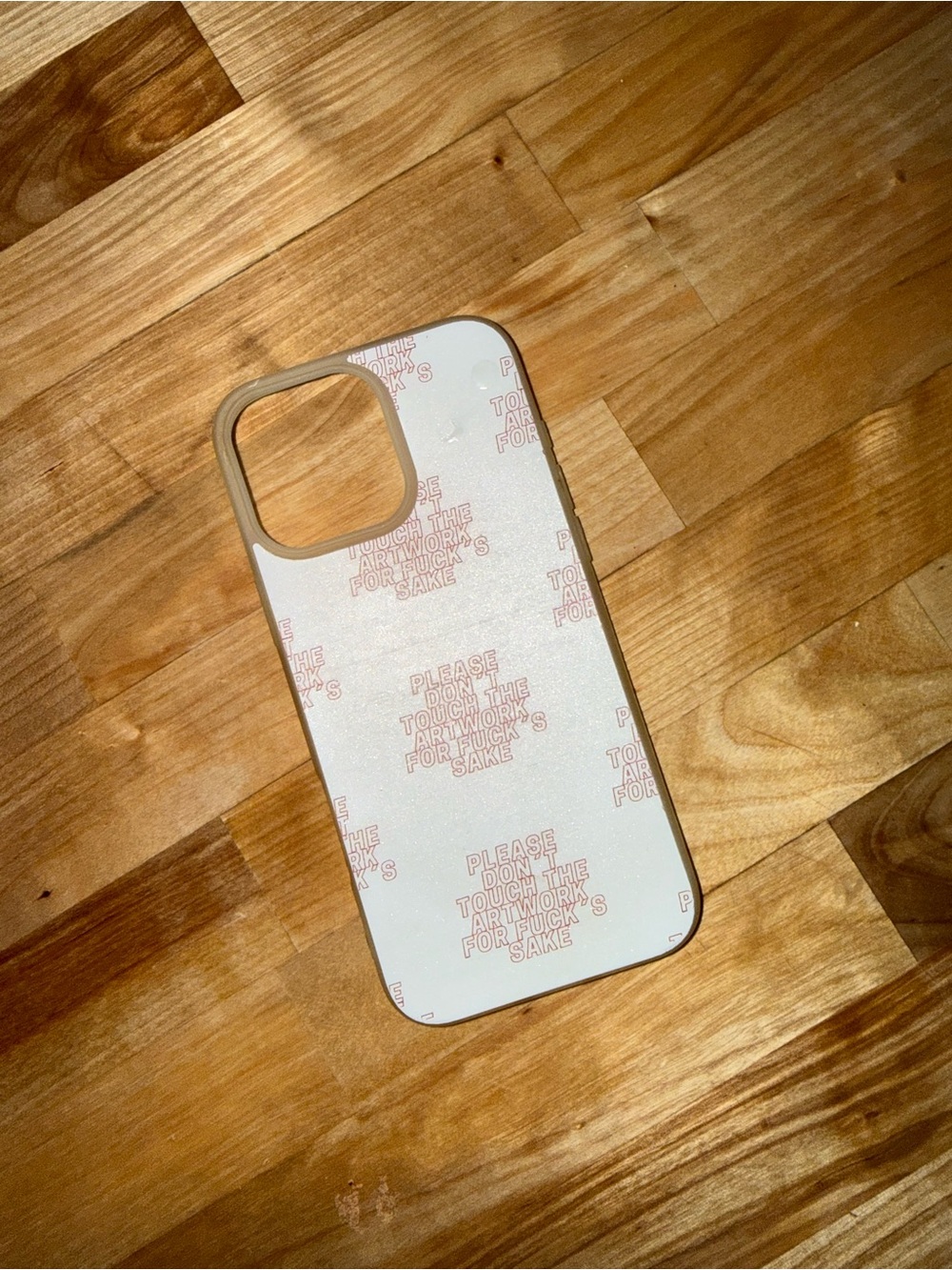 NWOT “Please Don’t Touch the Artwork” Silicone iPhone 16 ProMax case